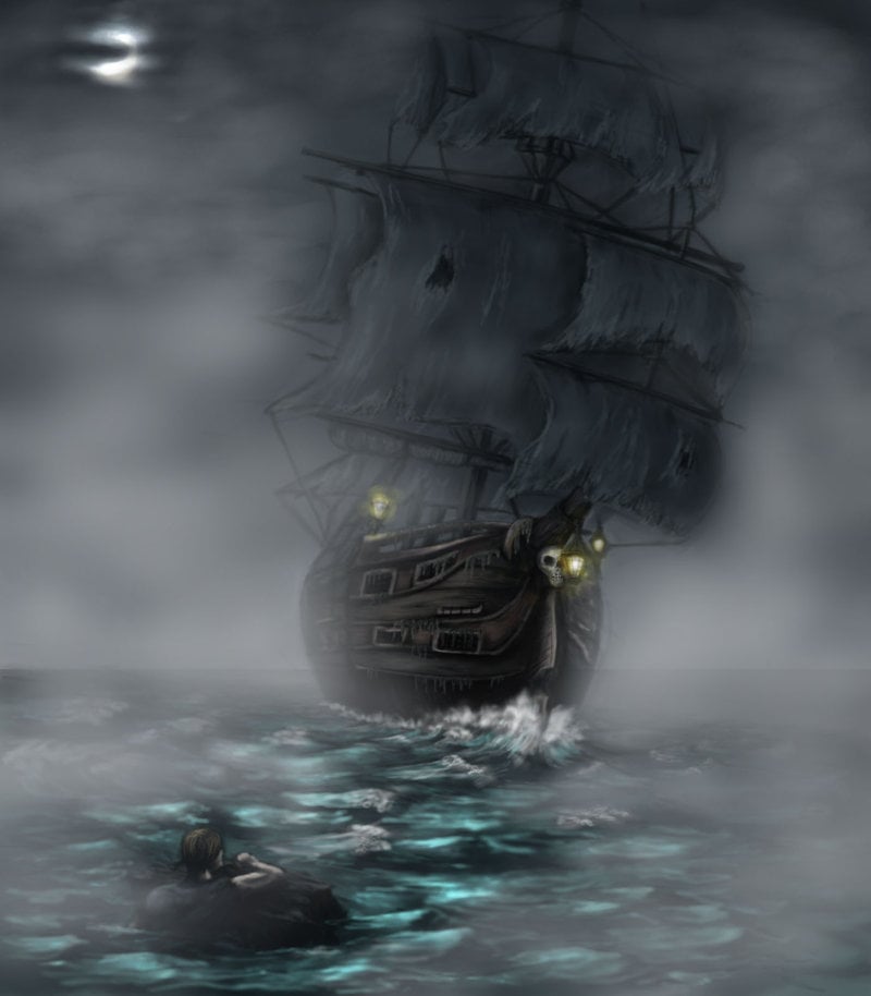 Pirate Ghost Ship Paintings Images Pictures   Becuo