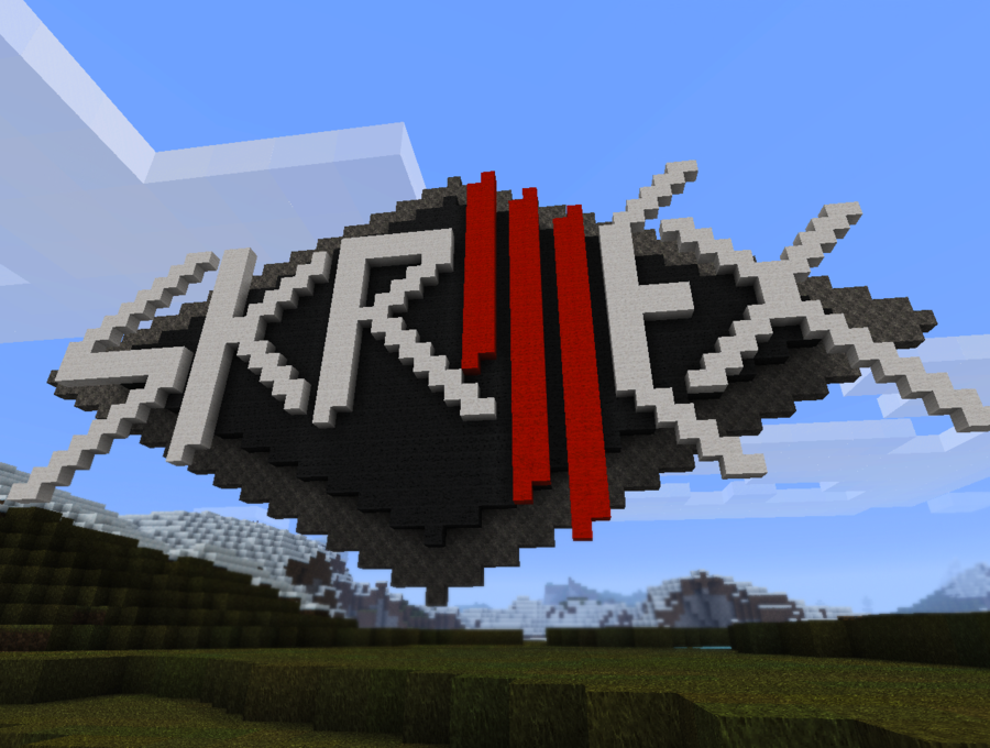 Skrillex Logo In Minecraft By Virtualriot