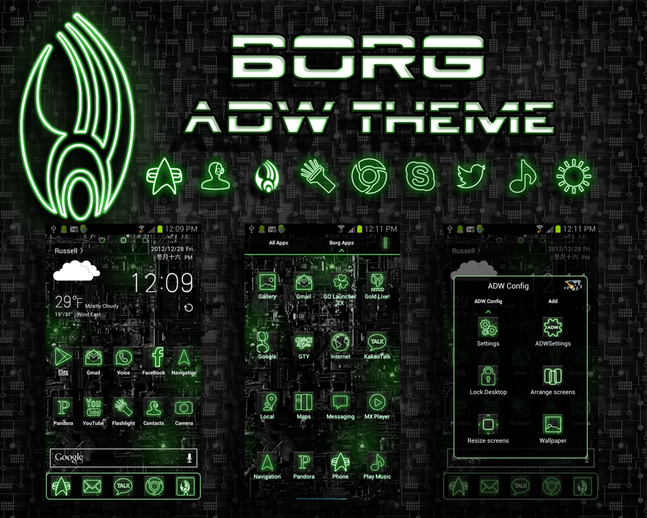 Startreck Borg Adw Theme For Android By Cddoulos