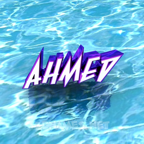 Preview of Water for name ahmed