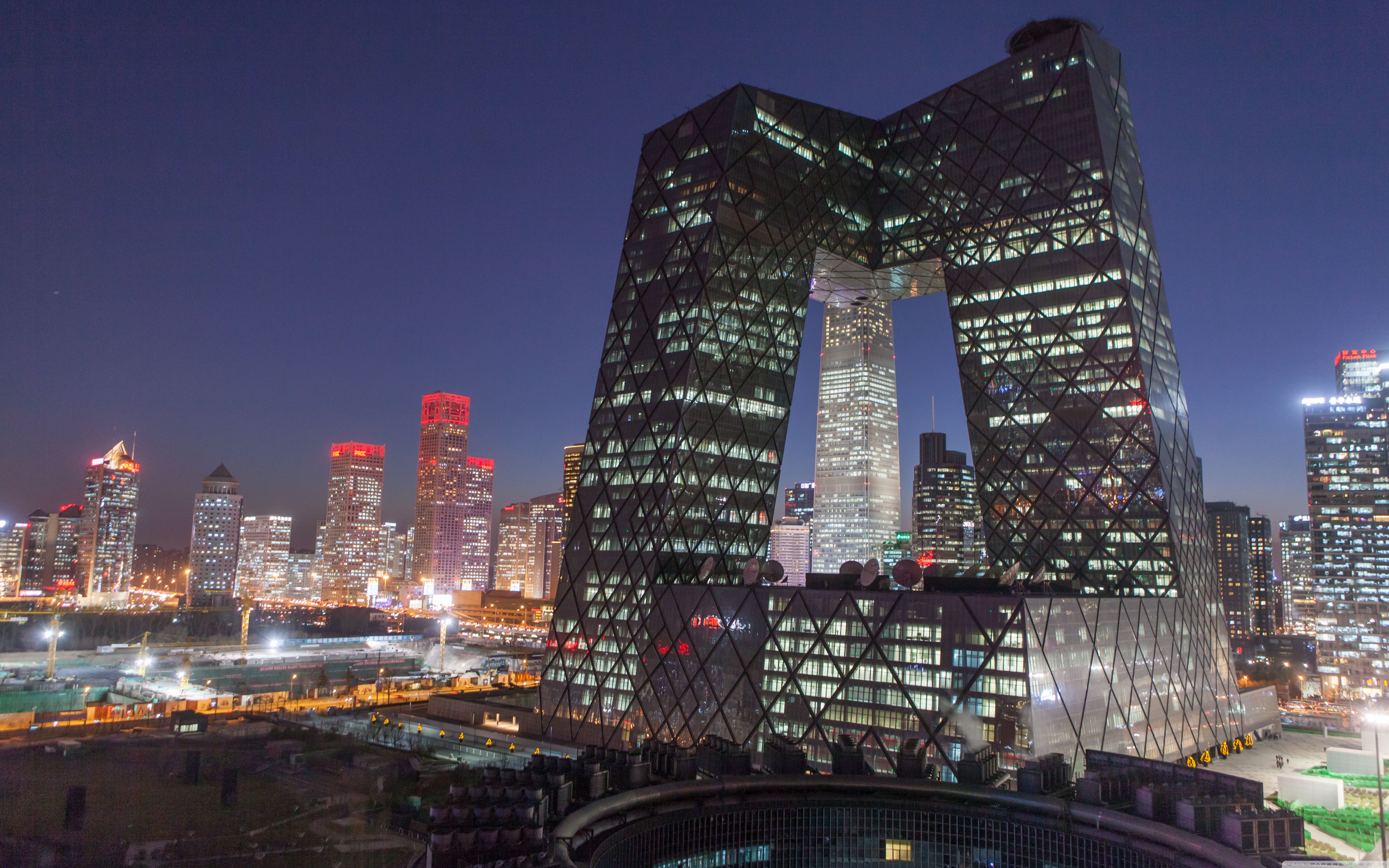 Cctv Building Beijing China 4k HD Desktop Wallpaper For