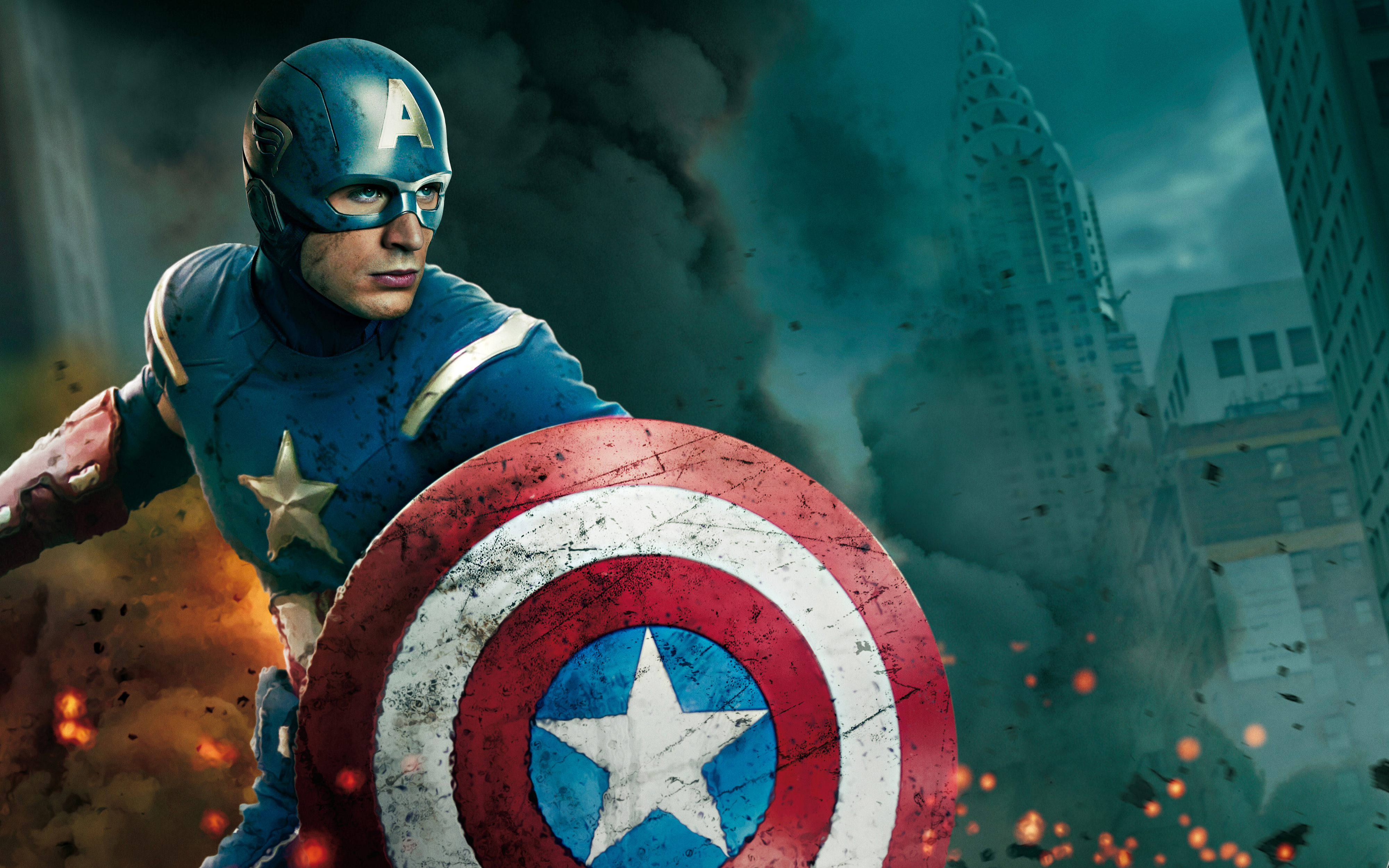 Captain America Wallpaper Illustrazion