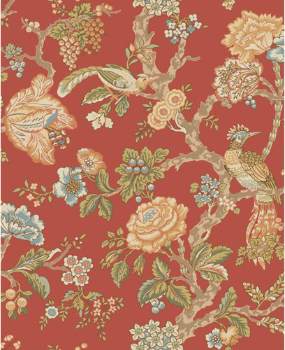 Waverly Classics Multi Colored Wallpaper Eclectic By