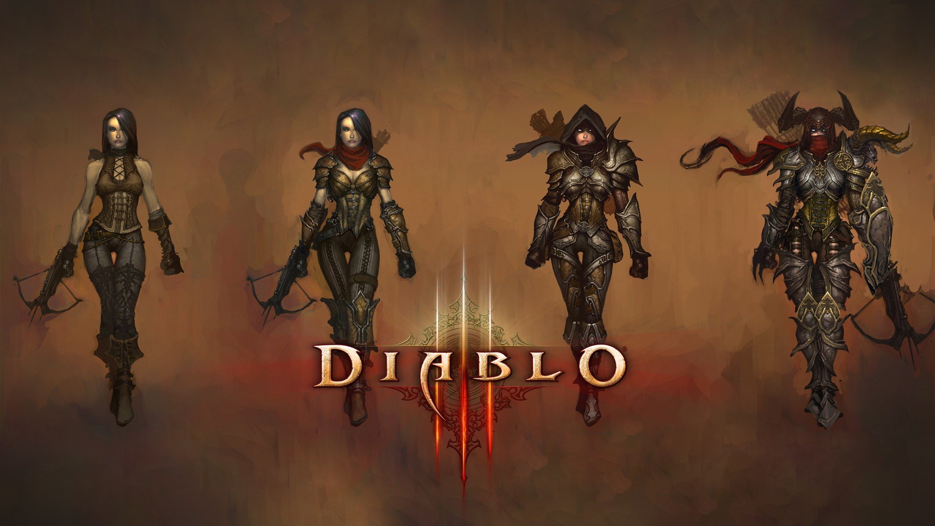 Games Demon Hunter Artwork Diablo Iii Drawings Wallpaper Background