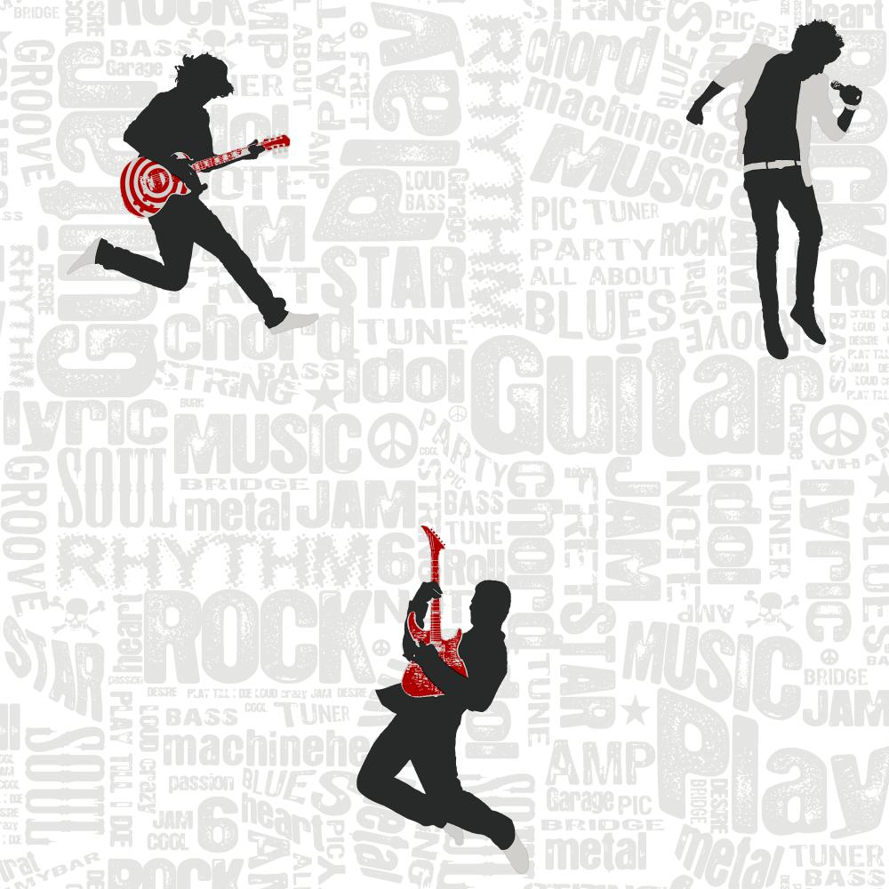 [47+] Rock and Roll Wallpaper Borders on WallpaperSafari