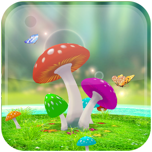 Amazing 3d Mushroom Garden Android Live Wallpaper App