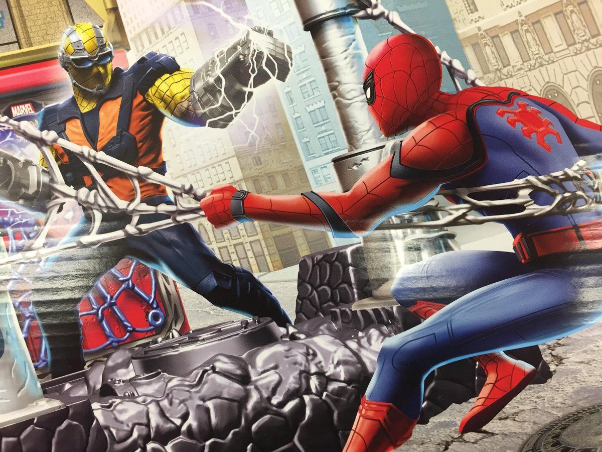 Spider Man Homeing Promo Art Pits The Wall Crawler Against