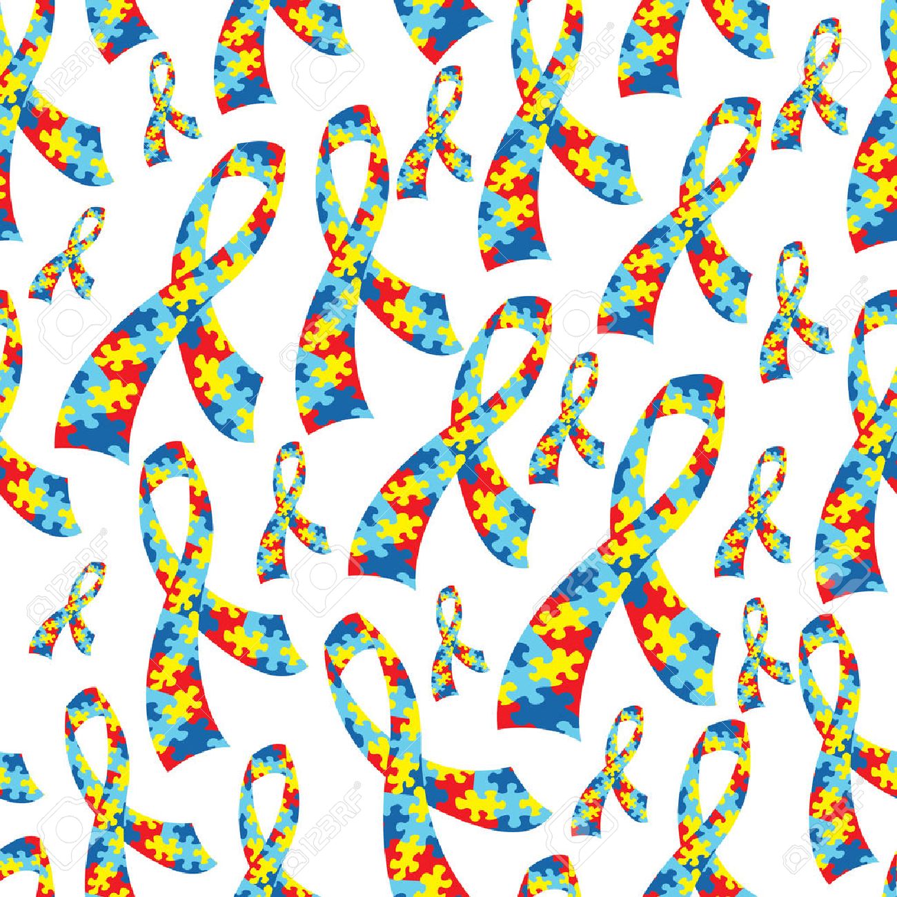 Free download A Seamless Tiled Autism Awareness Ribbon Background ...
