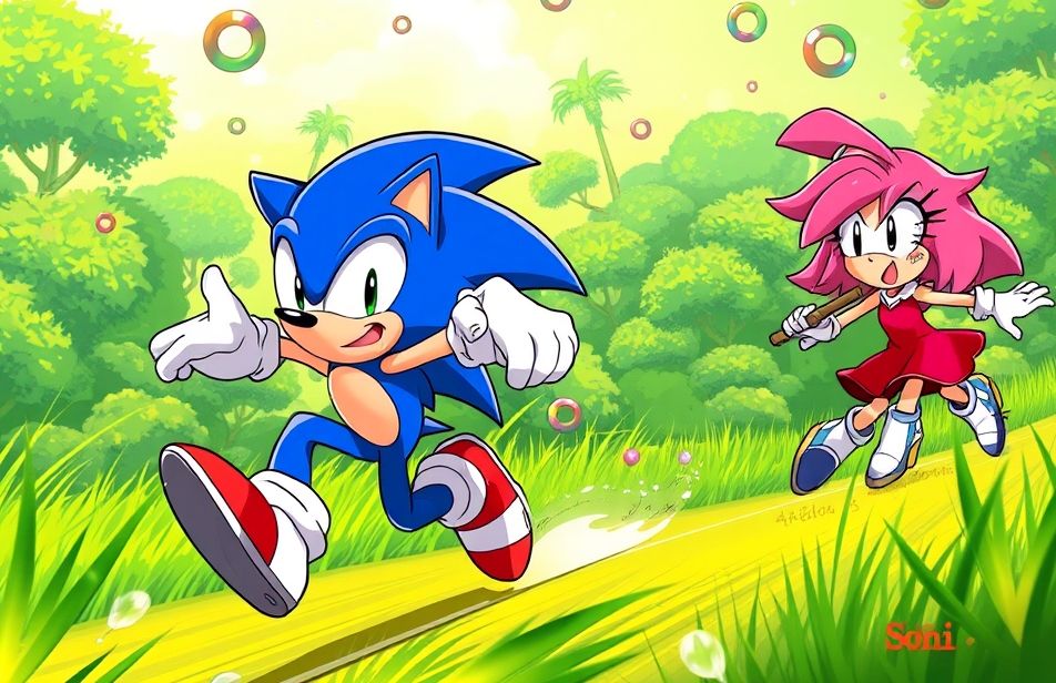 Sonic And Amy Wallpaper