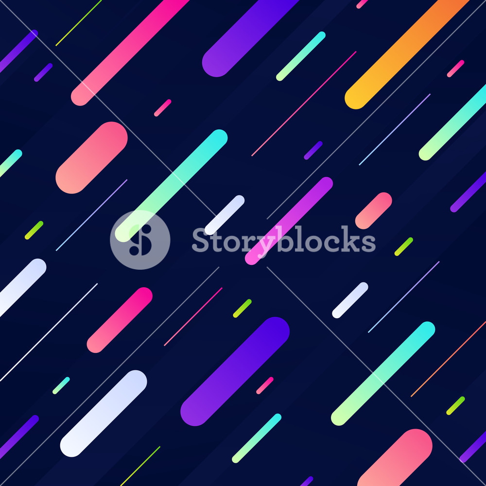 Abstract Colorful Dynamic Geometric Pattern Diagonal Lines On Dark