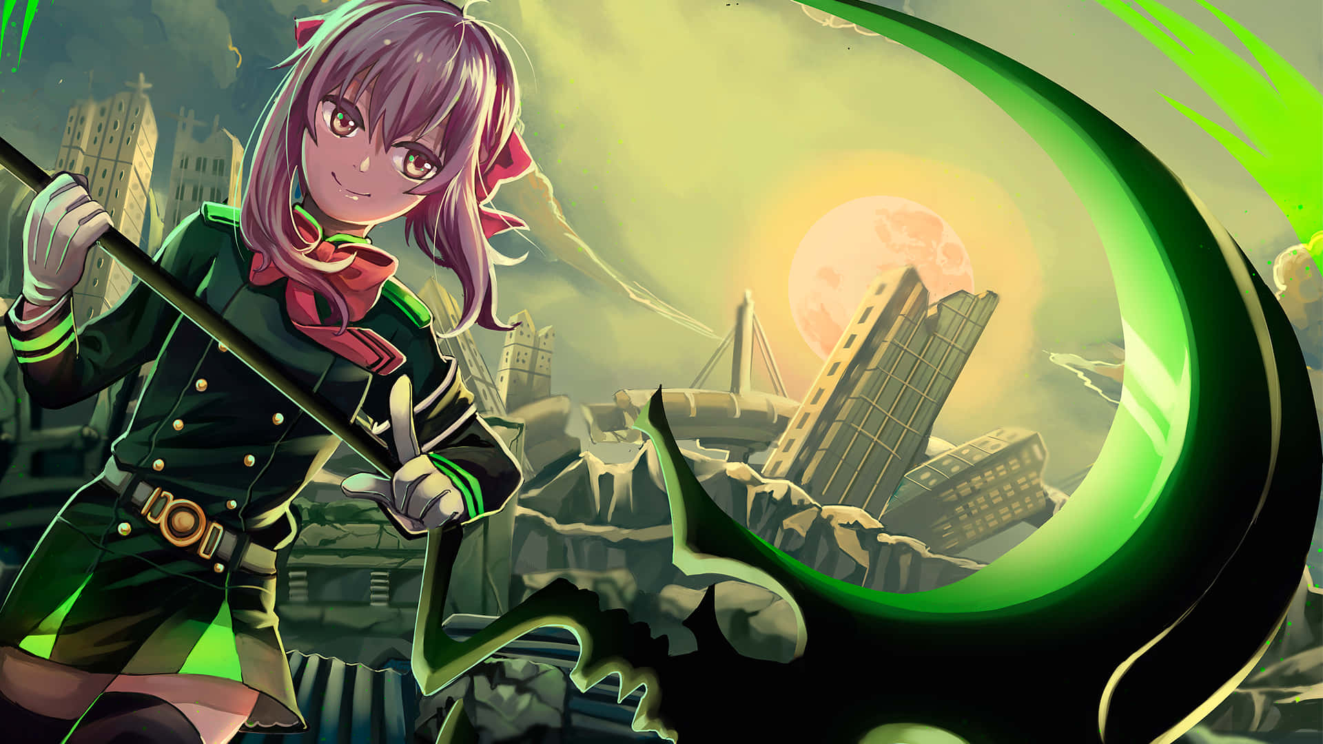 Green Anime Wallpaper