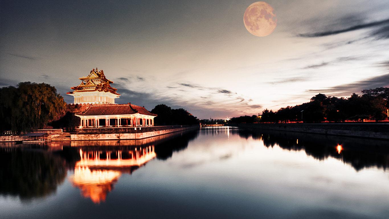 Forbidden City Sunset Wallpaper Travel HD