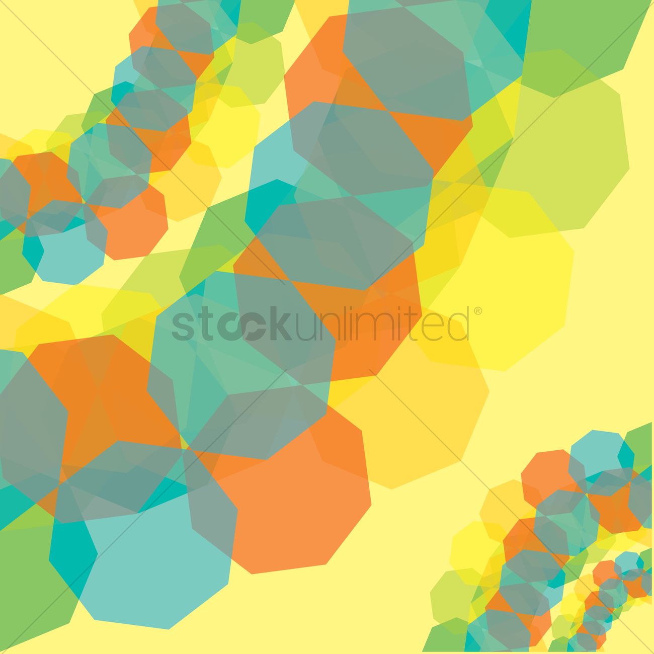 Octagon Abstract Background Vector Image Stockunlimited