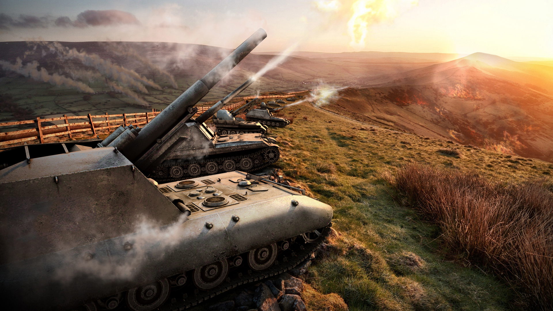 Image World Of Tanks Spg Firing 3d Graphics Games
