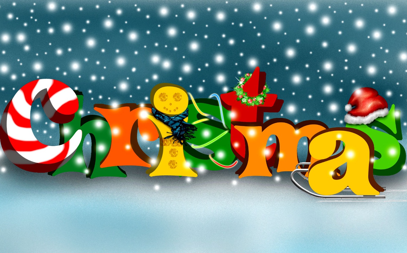 3d Christmas Puter Wallpaper All In One
