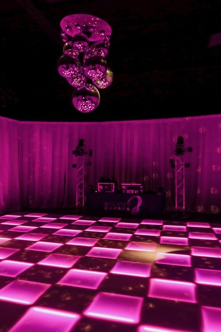 Disco Ball Chandelier Light Up Dance Floor Funky Throwback
