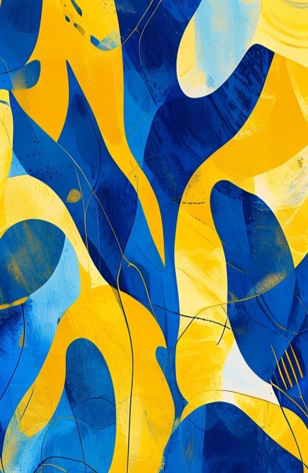 Yellow And Blue Wallpaper