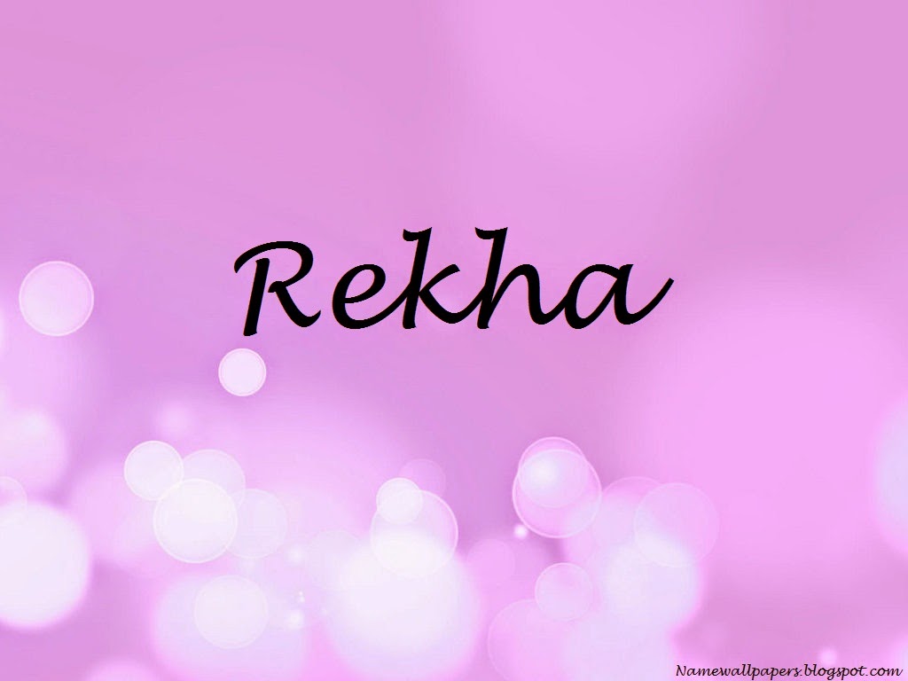 Name Wallpaper Rekha