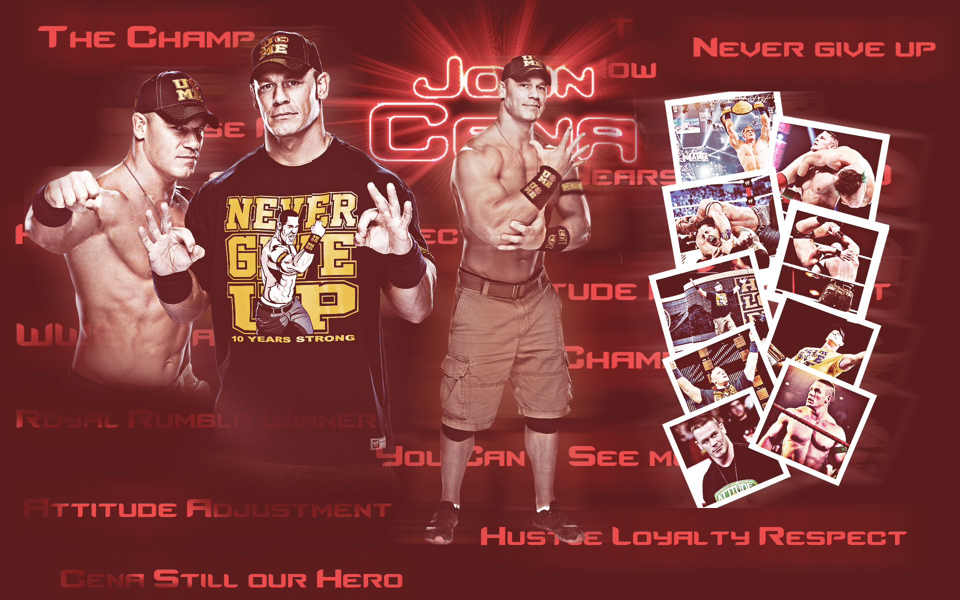 John Cena Yellow Wallpaper By
