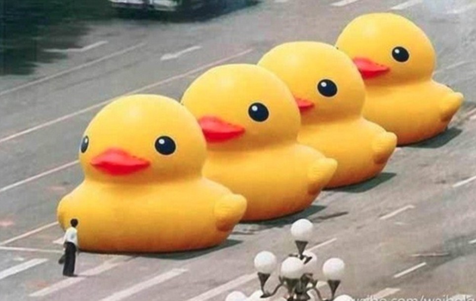 China bans all internet searches for big yellow duck as part of