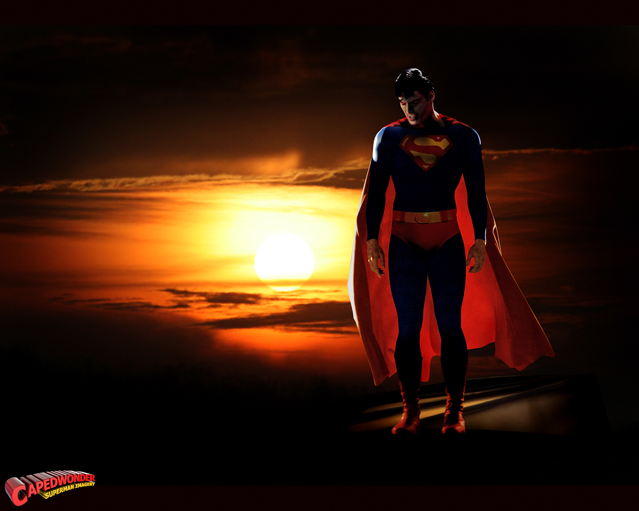 Superman Other Wallpaper Sunset