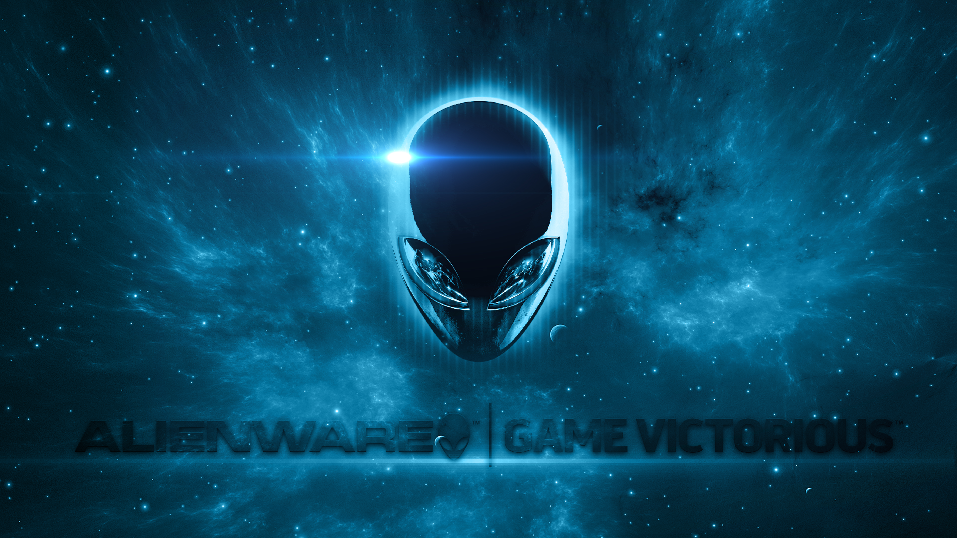 Blue Alienware Wallpaper