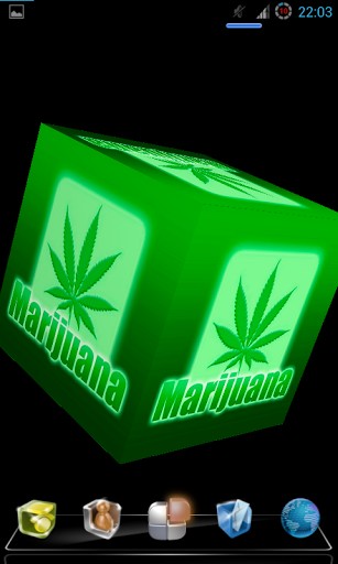 Put This Live Wallpaper 3d Of Marijuana Neon On Your Android Phone And