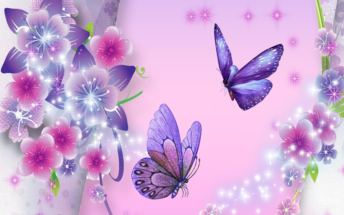 Purple Butterfly Background HD