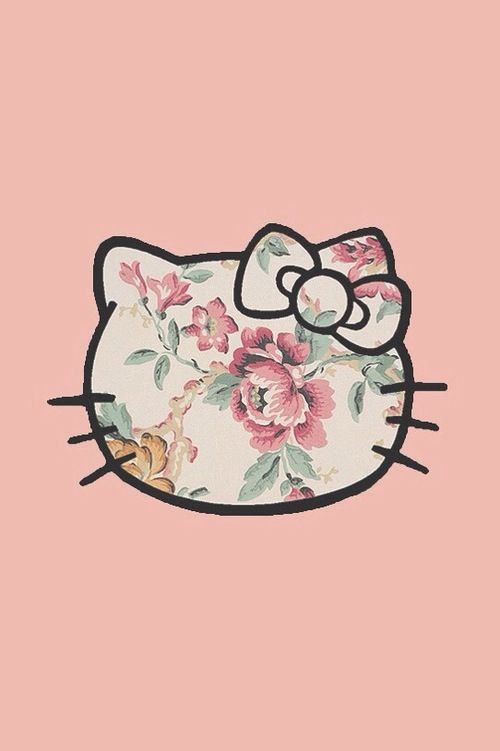 iPhone Wallpaper Floral Hello Kitty Background