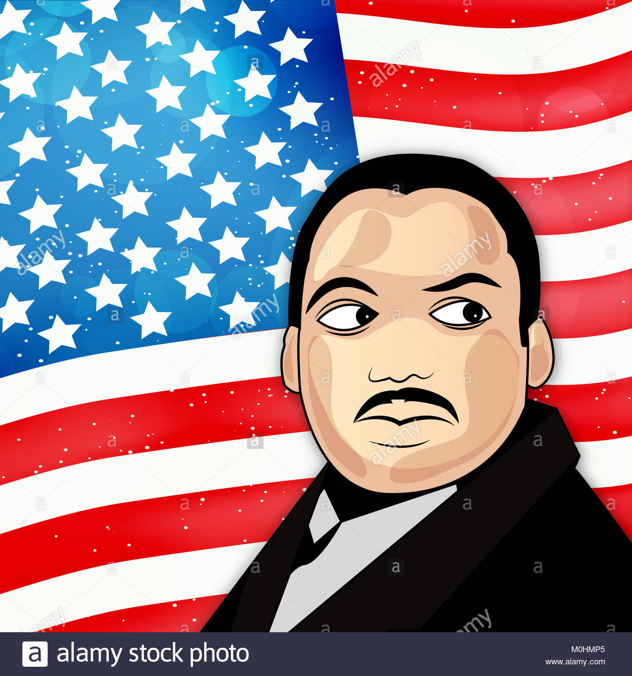 Illustration Of Martin Luther King Day Background Stock Photo