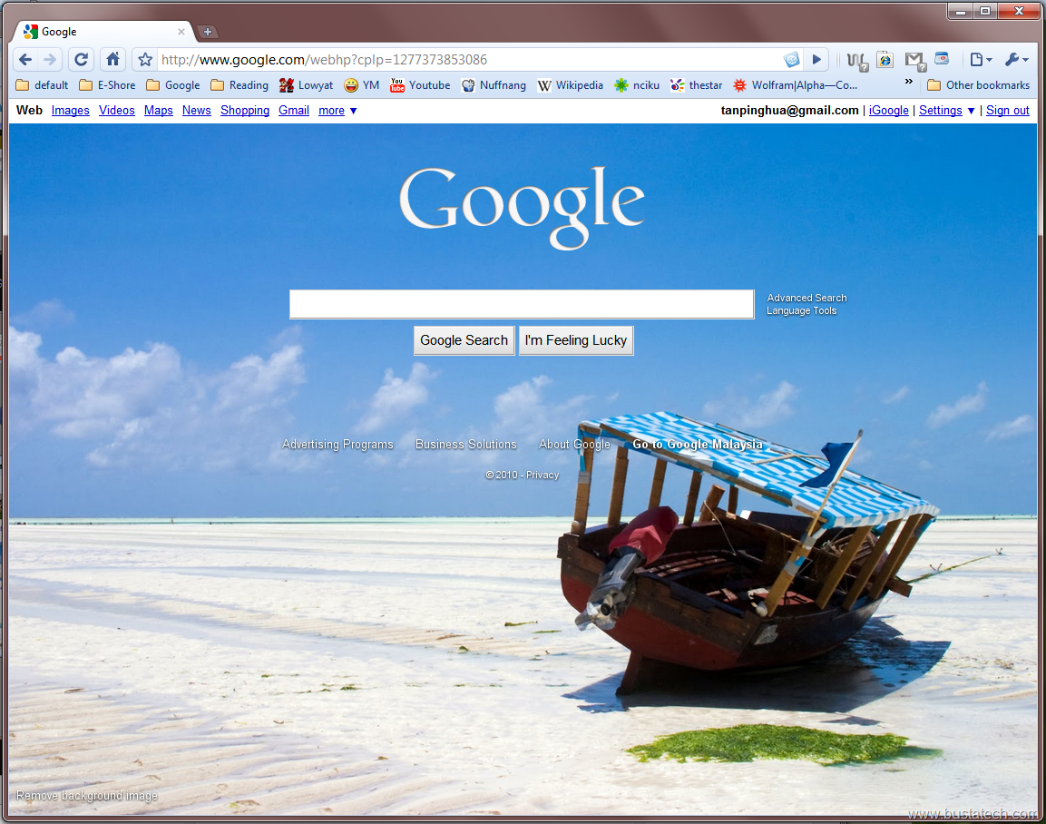 Google Background Image Bust A TECH