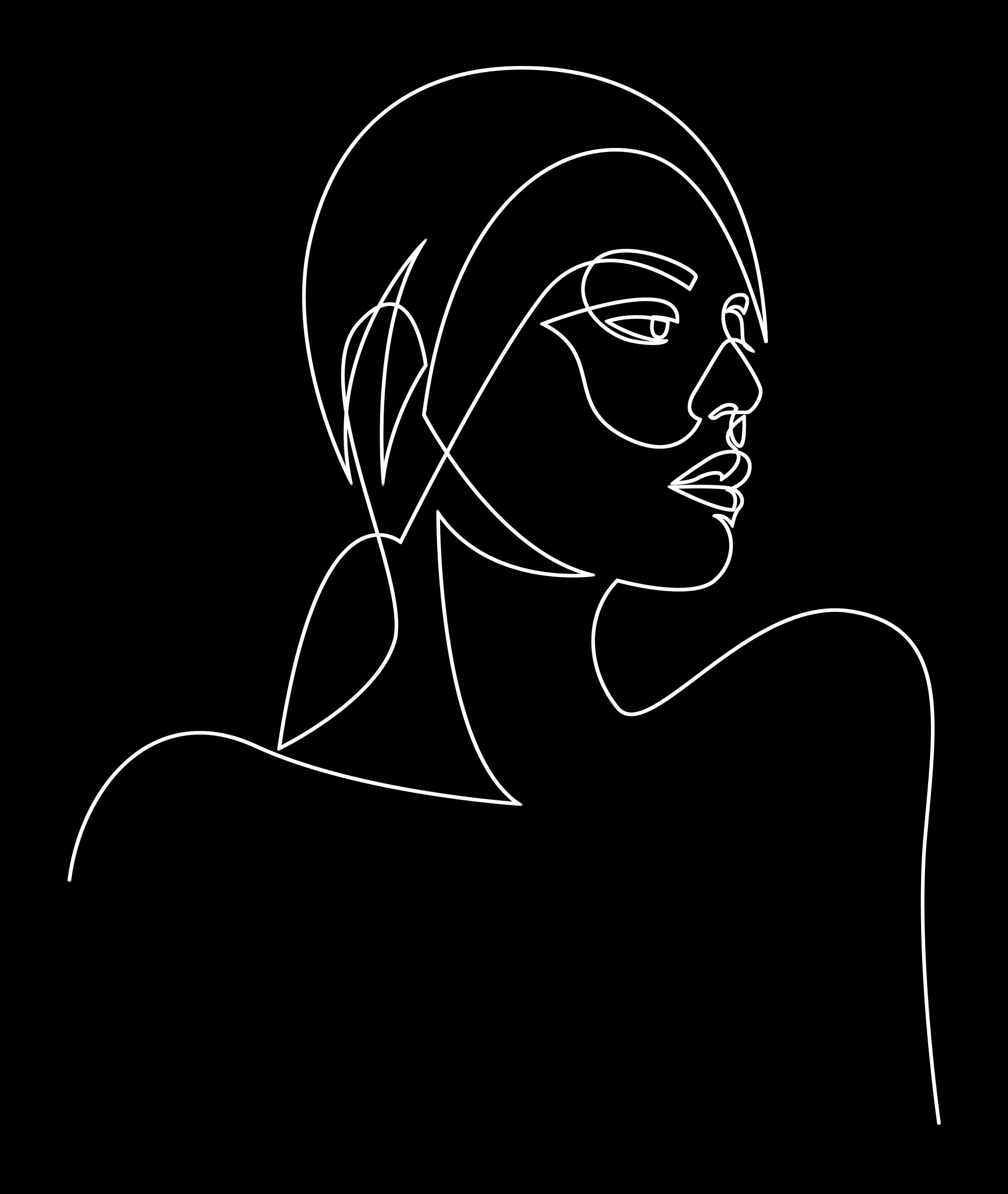 Liny Black Wallpaper