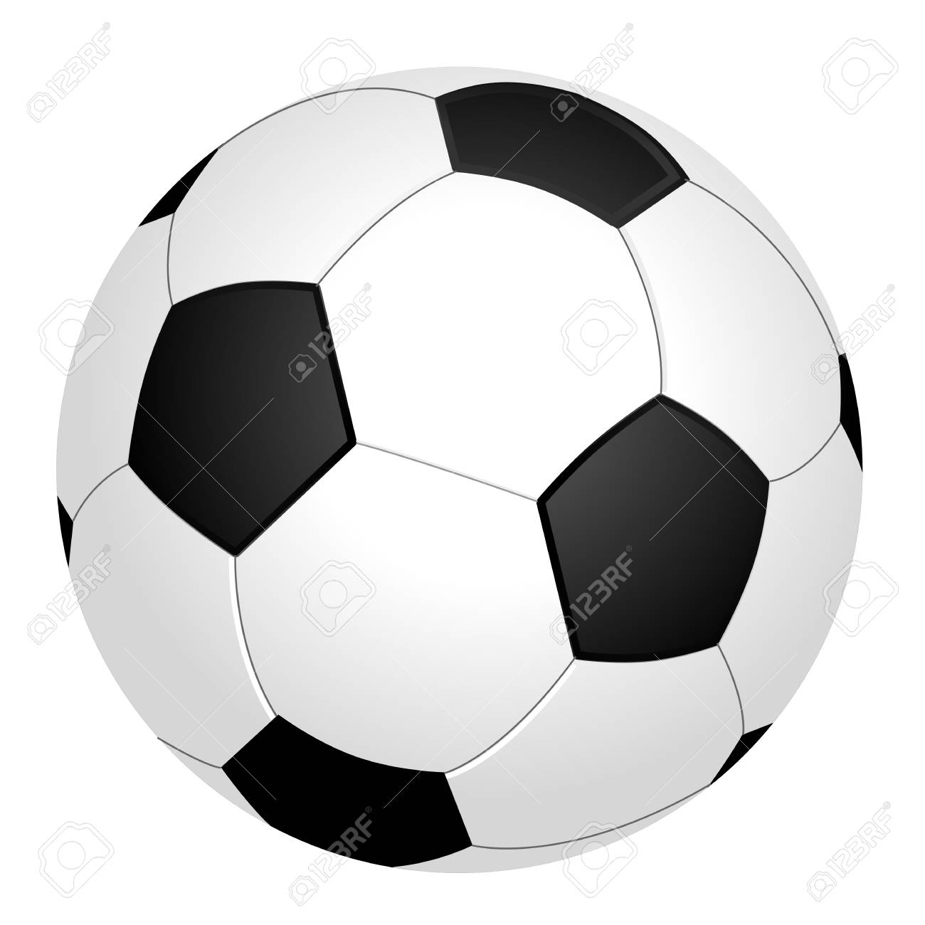 Black And White Soccer Ball Or Football Graphic Background