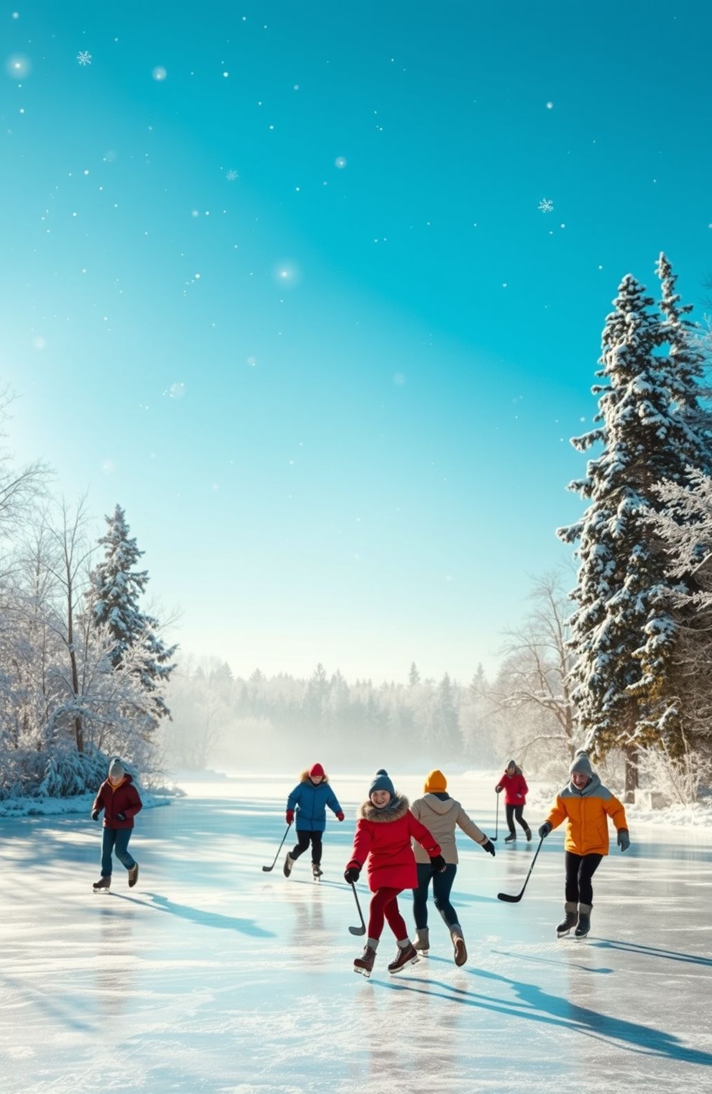 Pond Hockey Wallpaper