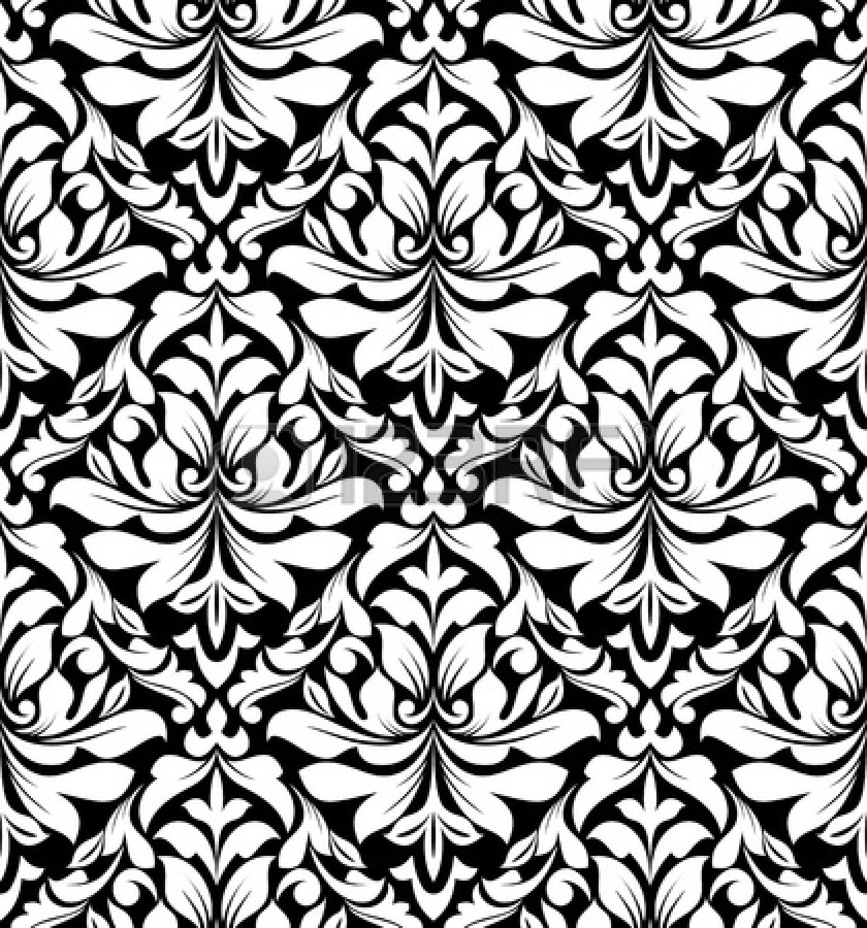 Free download Black Damask Wallpaper Border Black and white damask ...