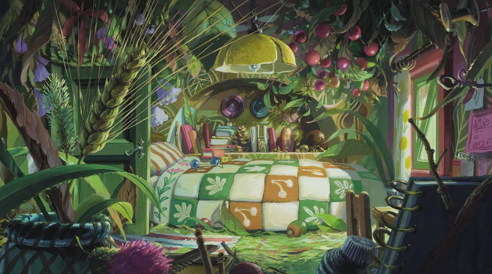 Arrietty Background Art   from Studio Ghibli Studio ghibli art 1600x893
