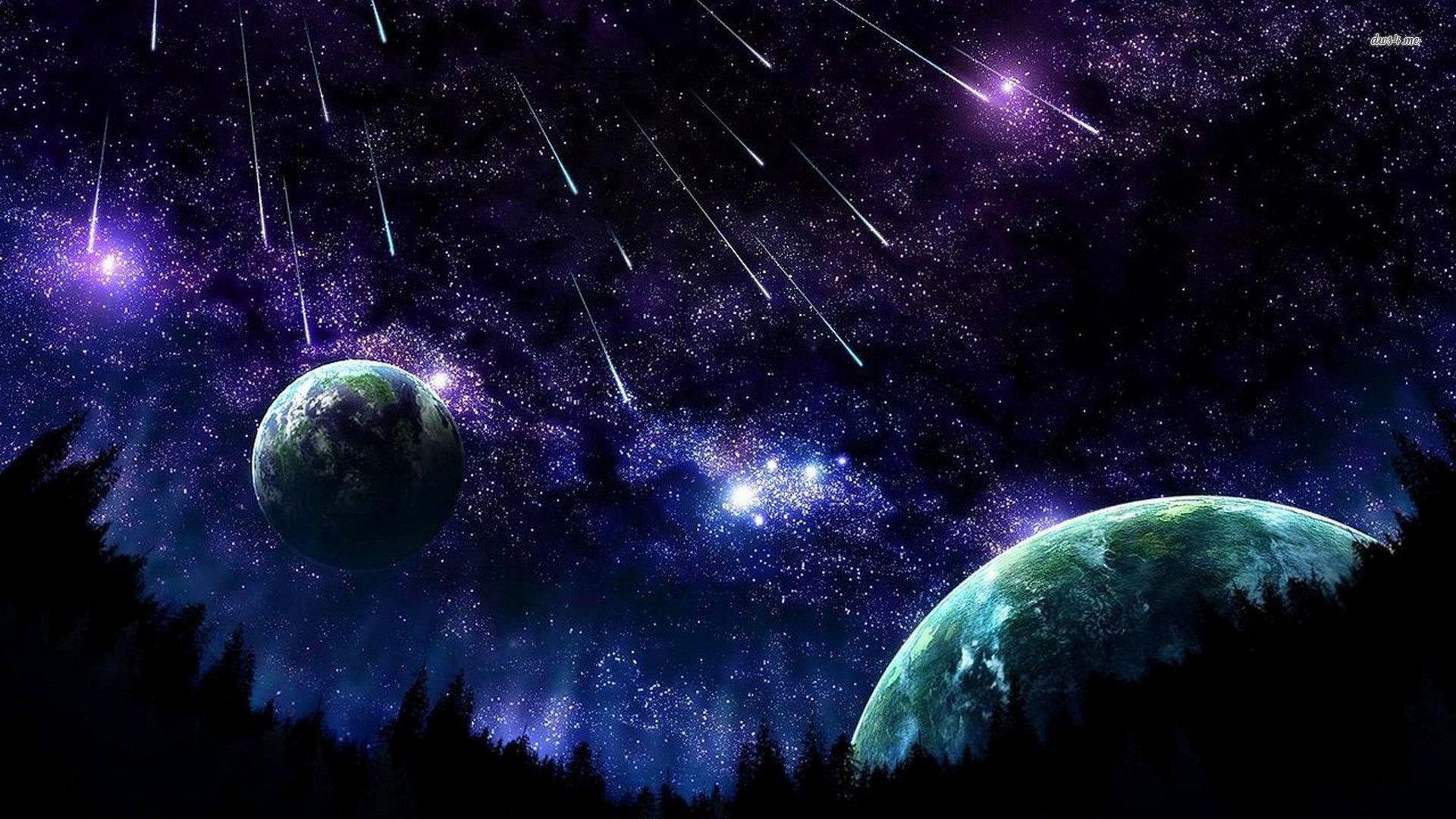 Wallpaper Of Stars And Moon