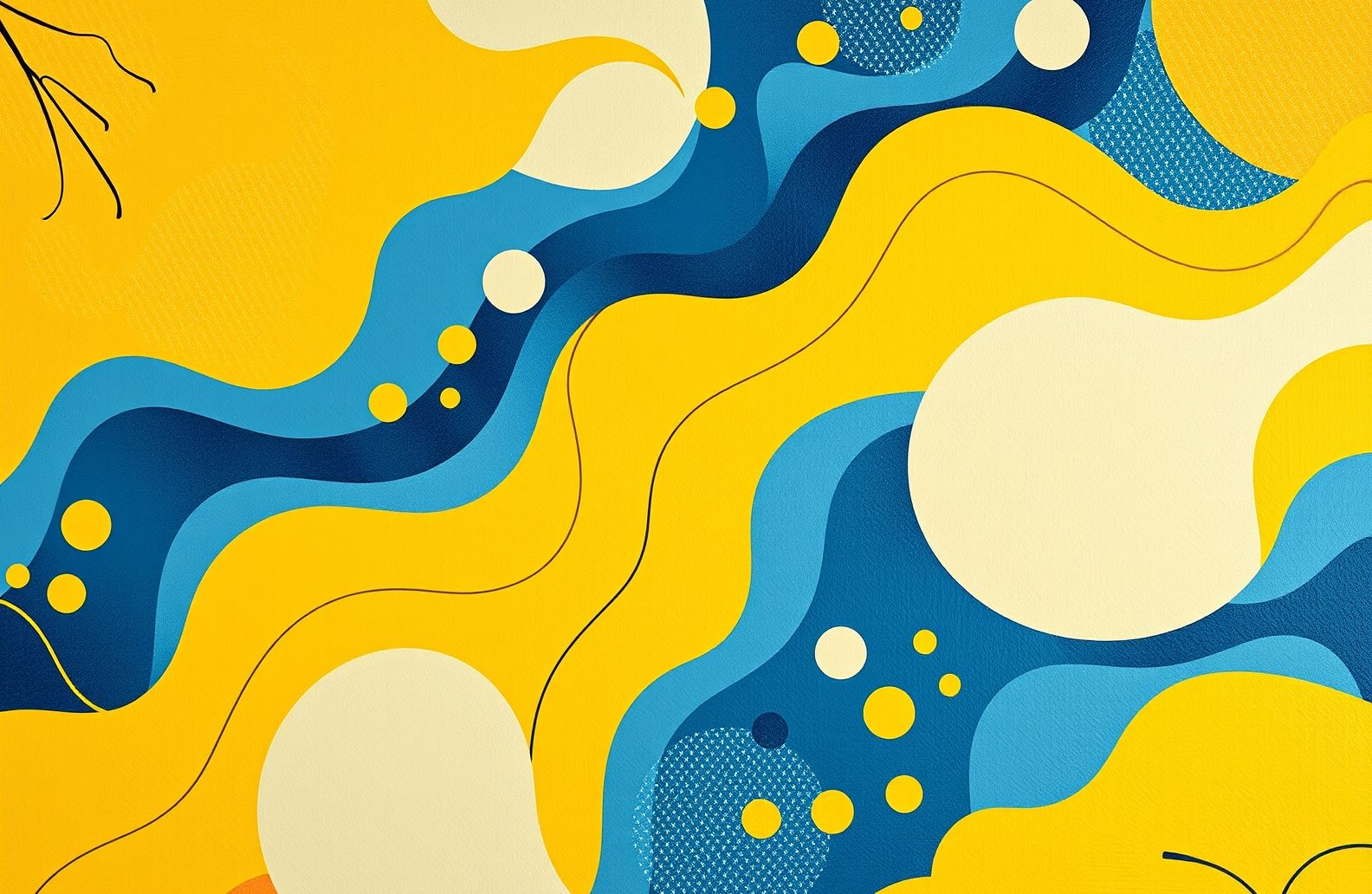 Yellow And Blue Wallpaper