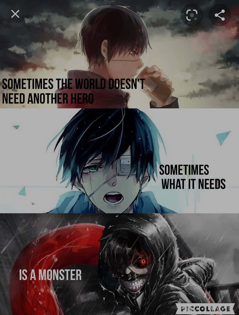 Deep Sad Anime Quotes Wallpaper