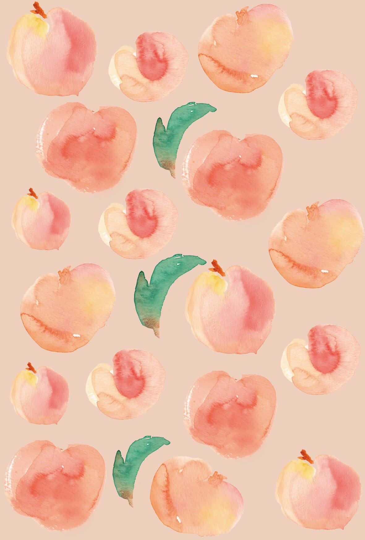 Blush Peach And Vibrant Orange Aesthetic For A Tropical Wallpaper