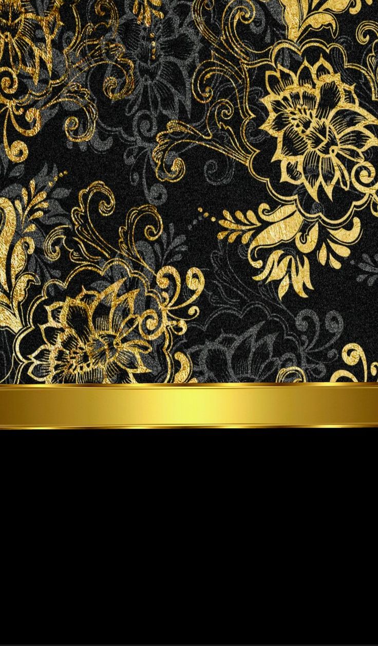 Black and gold Lace wallpaper Gold wallpaper Cellphone wallpaper