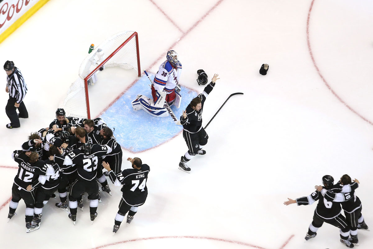 Alec Martinez Of The Los Angeles Kings And Celebrate