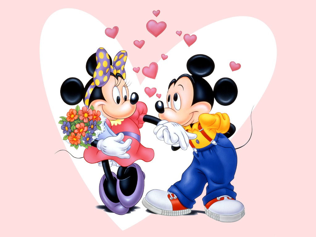 Minnie Mouse And Mickey Wallpaper