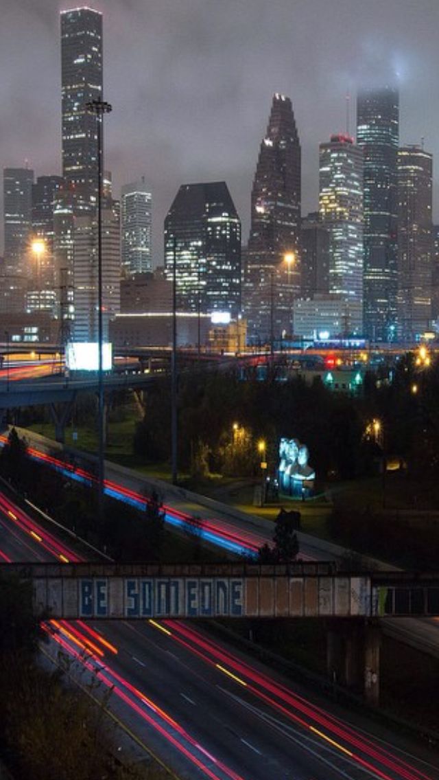 Be Someone Houston Skyline City Aesthetic
