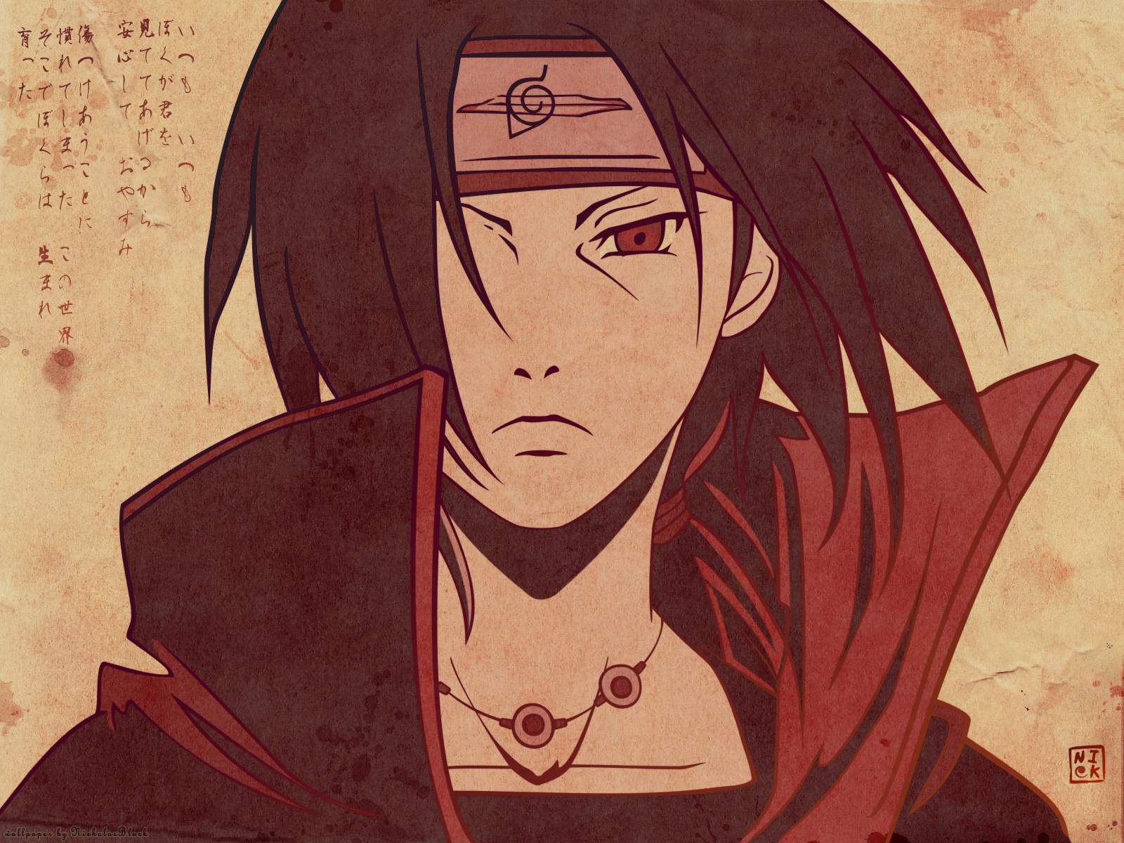 The Naruto Anime Wallpaper Titled Itachi