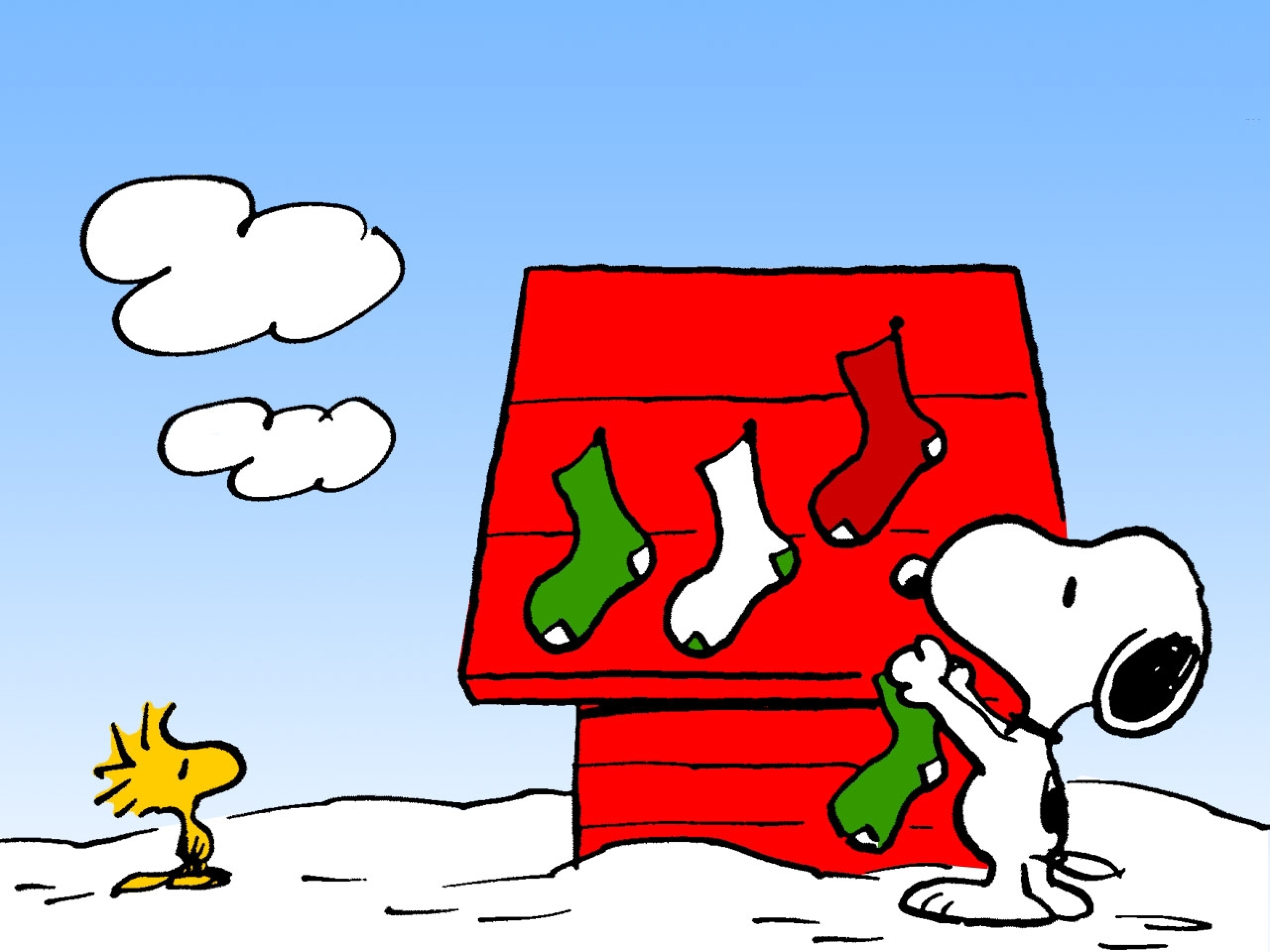 Charlie Brown Peanuts Ics Snoopy Christmas Rw Wallpaper