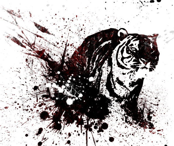 Tiger Abstract By Fch T2a3nwh
