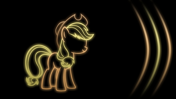 My Little Pony Lights Applejack Wallpaper