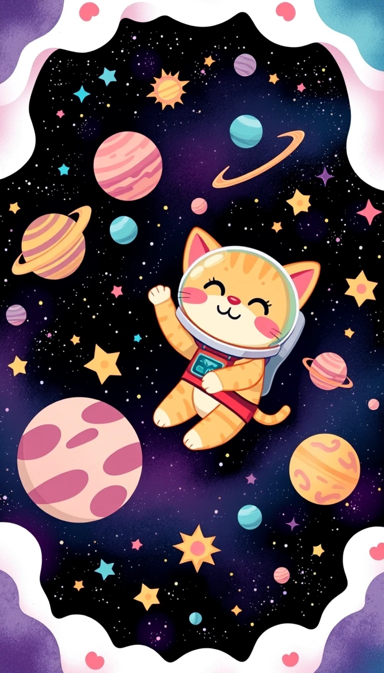 Space Cat Wallpaper