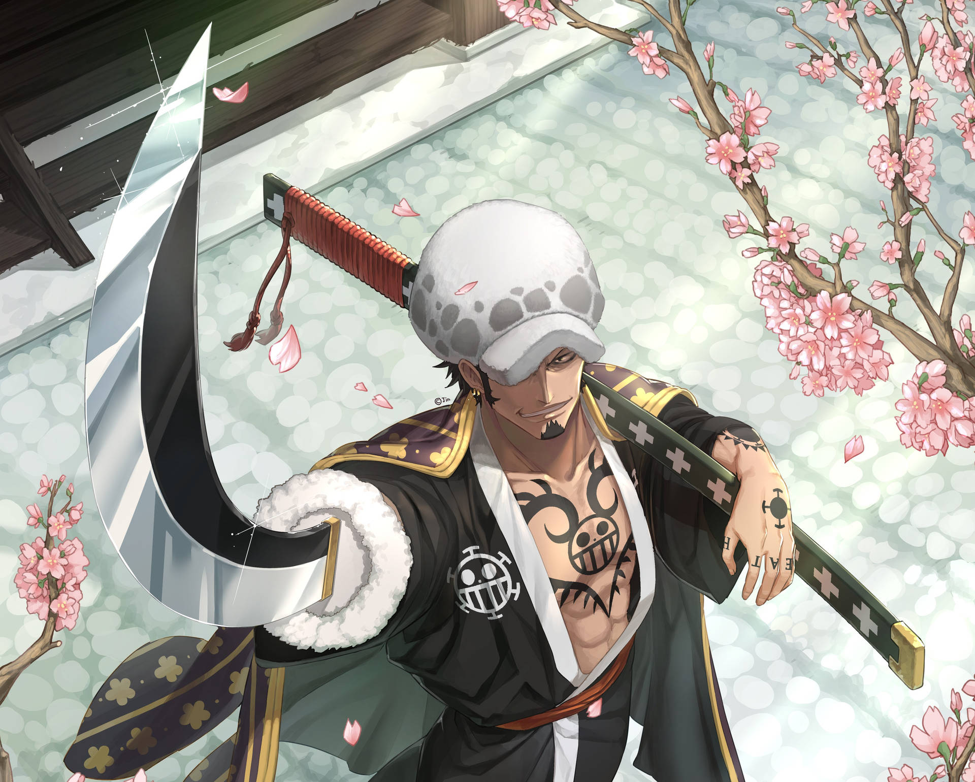 Trafalgar Law One Piece Wano 4k Outfit 3g56we0sxoaoj72y Wallpaper